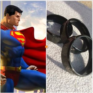 Superman Tungsten Ring Super Hero